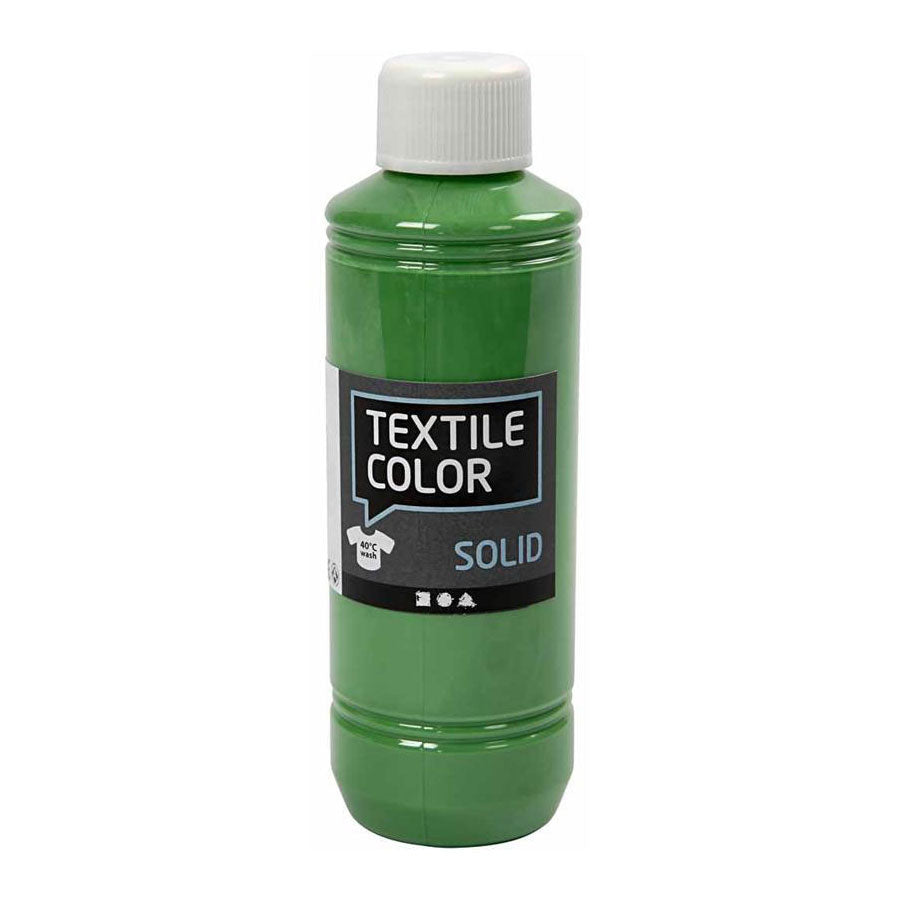 Creativ company textielkleur dekkende textielverf - briljant groen, 250ml