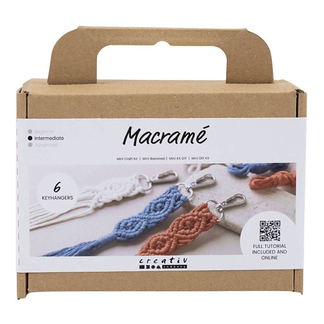 Creativ company mini hobbyset macramé sleutelhangers