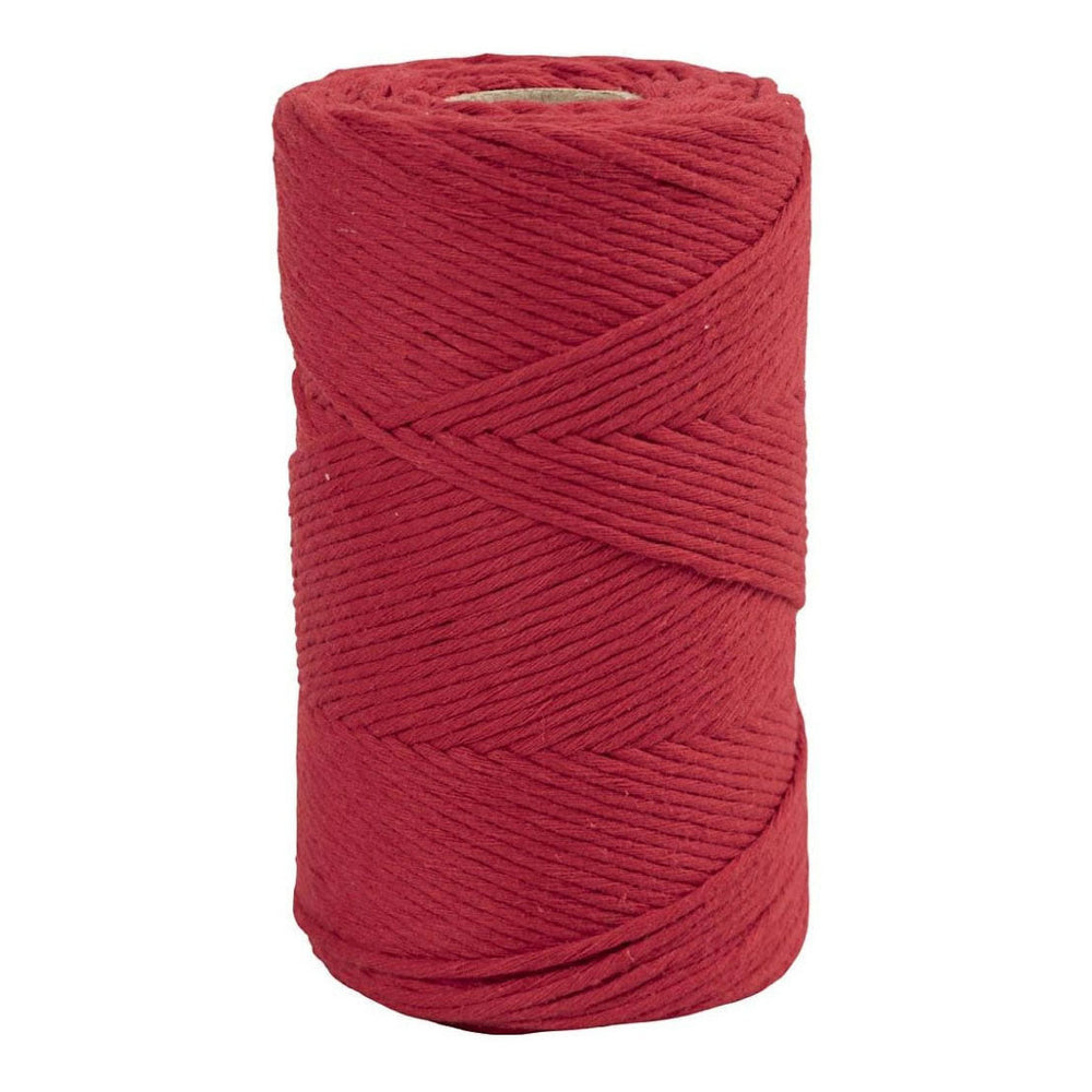 Creativ company macramé koord - rood, 198m