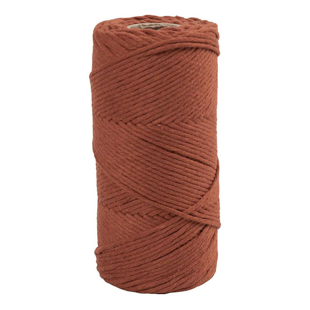 Creativ company macramé koord - gebrand oranje, 198m