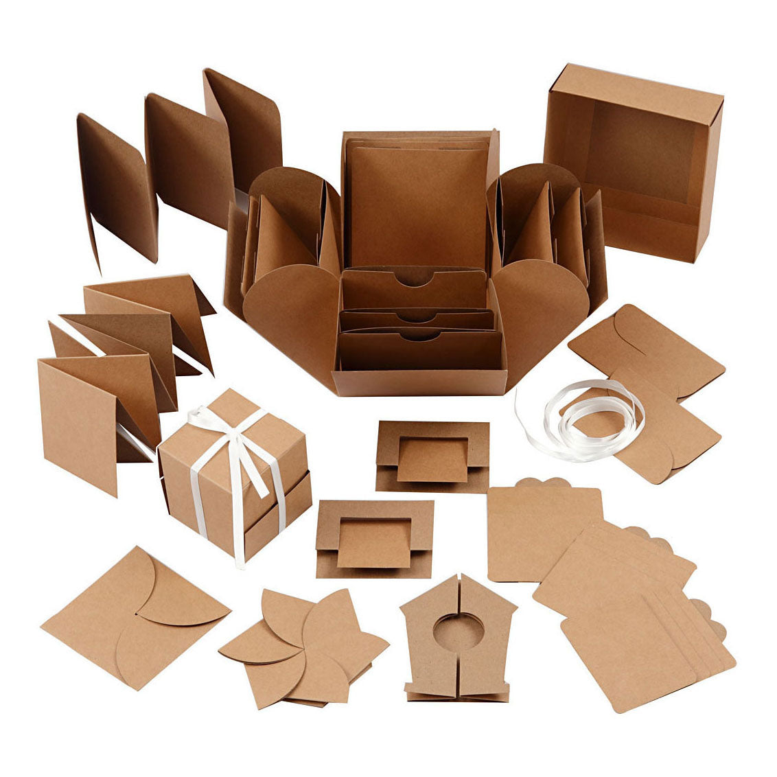 Creativ company explosiedoos geschenkdoos naturel set