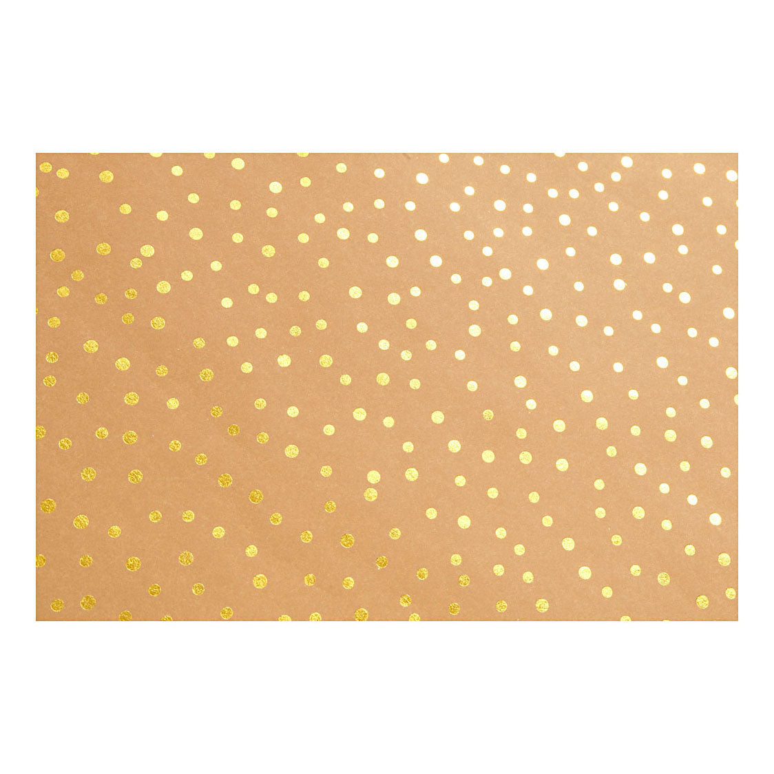 Creativ company kunstleer papier bruin met stippen, 1m
