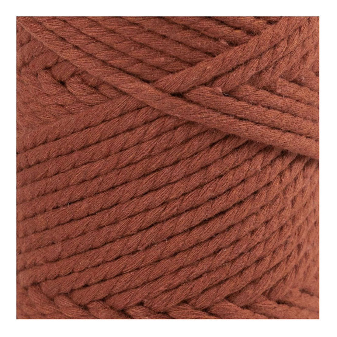 Creativ company macramé koord, l: 55 m, d 4 mm, burnt orange, 330 gr 1 rol