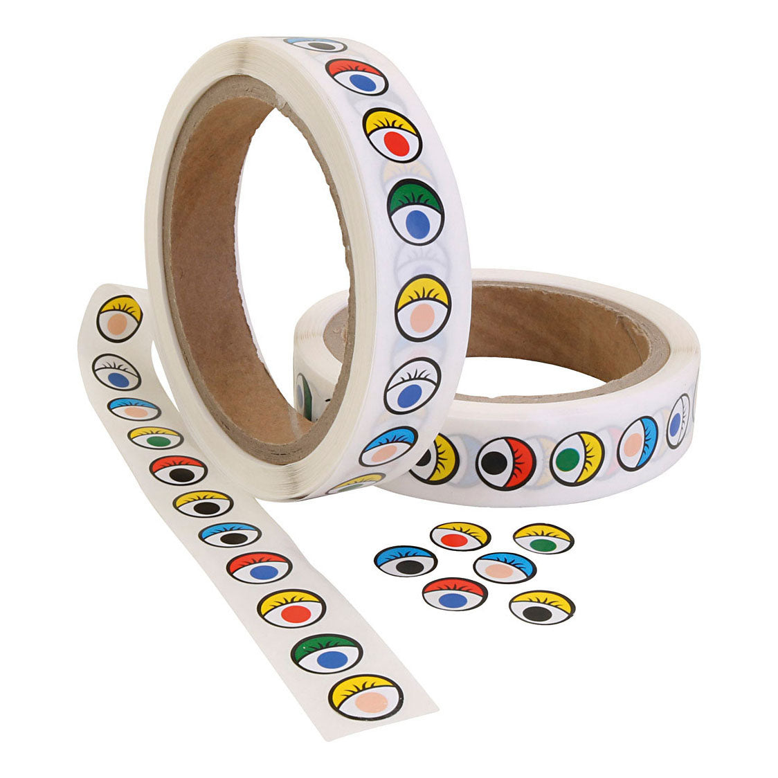 Creativ bedrijfssticker ogen kleur, 2000st.