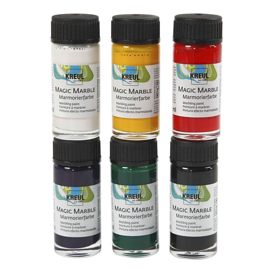 Creativ company magische marmerverf, 6x20ml