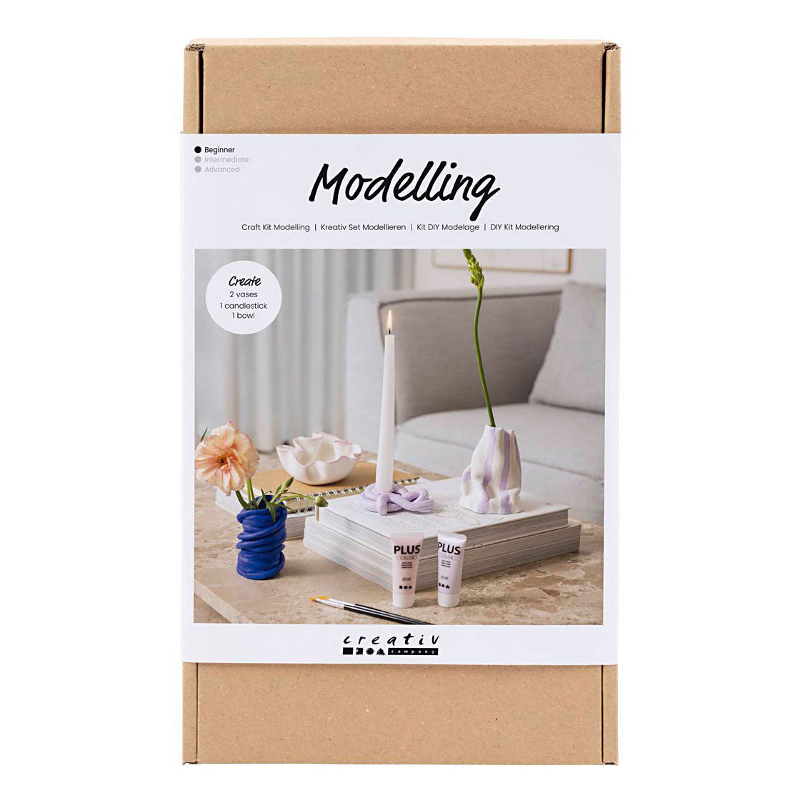 Creativ Company Hobbyset boetseren potten en vazen 1 doos