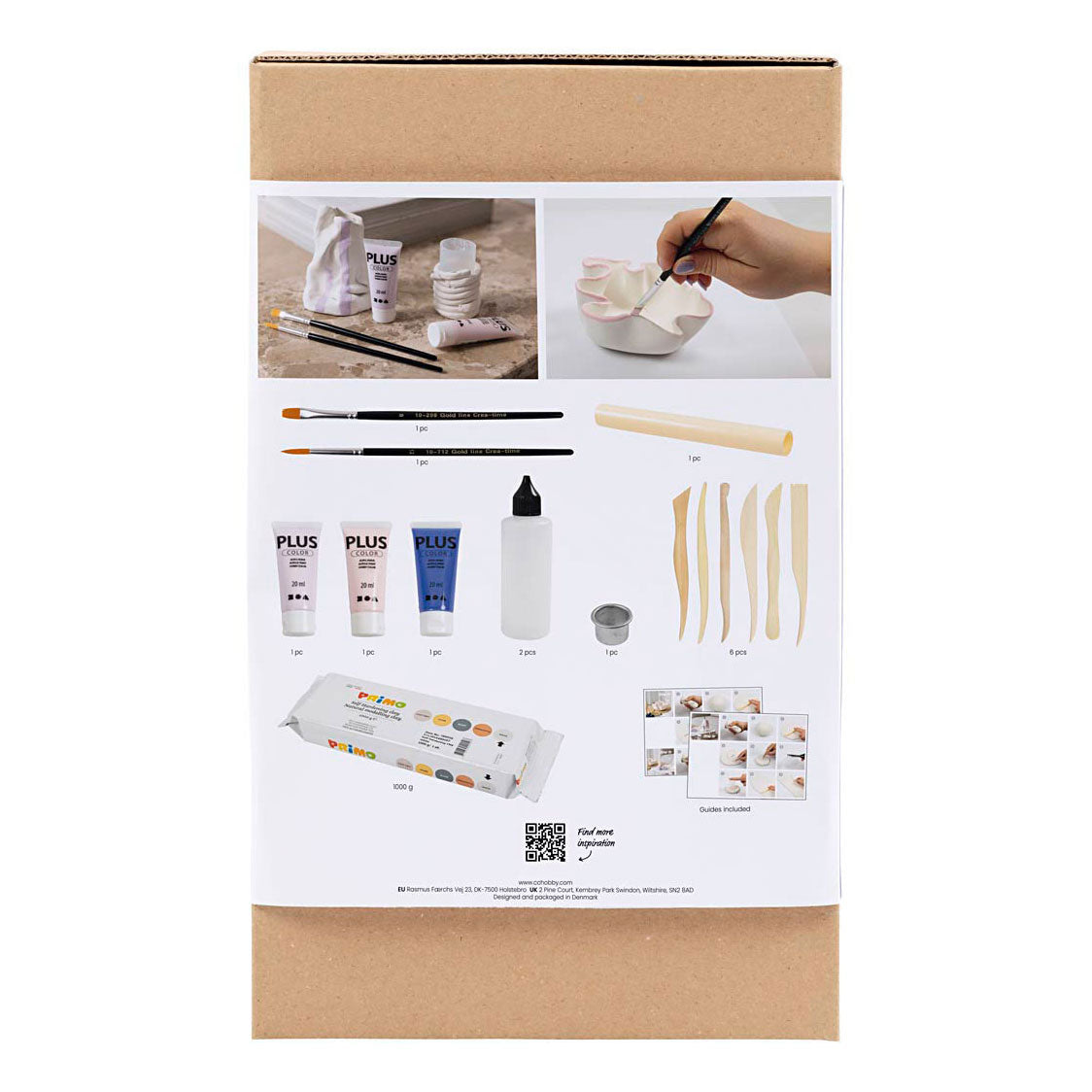 Creatief bedrijf hobbyset boetseren potten en vazen