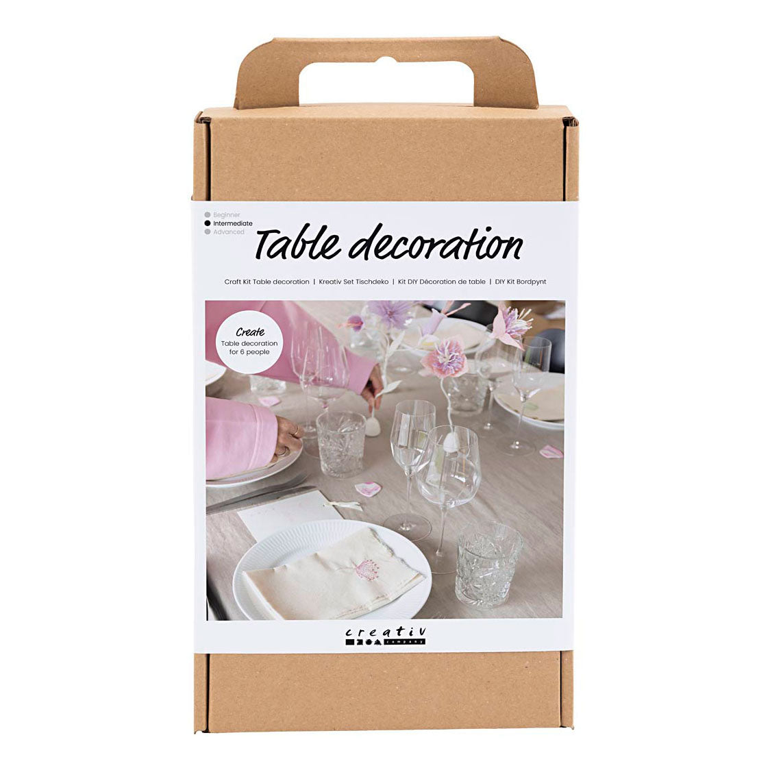 Creativ Company Hobbyset tafeldecoratie pastelkleuren 1 doos