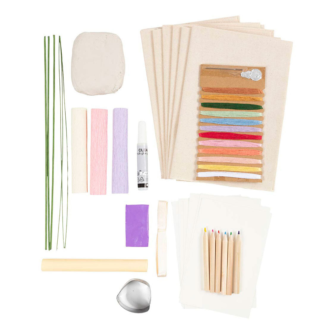 Creativ Company Hobbyset tafeldecoratie pastelkleuren 1 doos