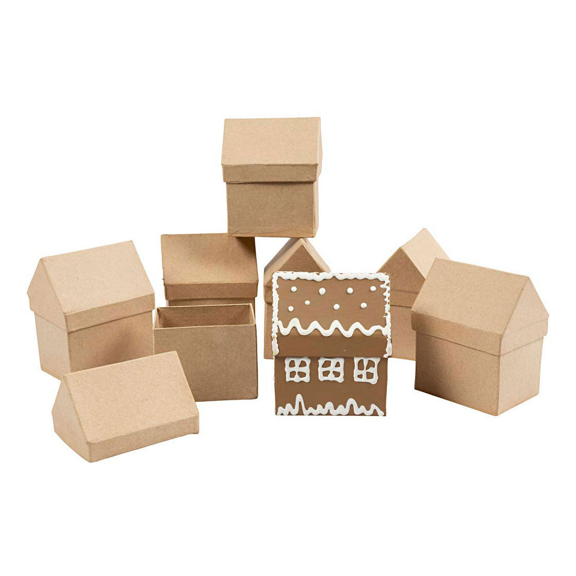 Huizen Papier-maché, 20st.