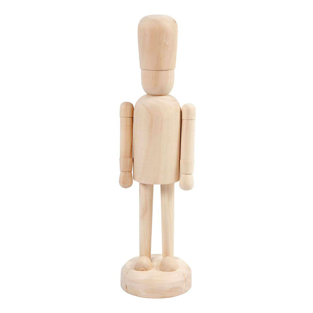 Creativ company houten figuur op voet, 45cm