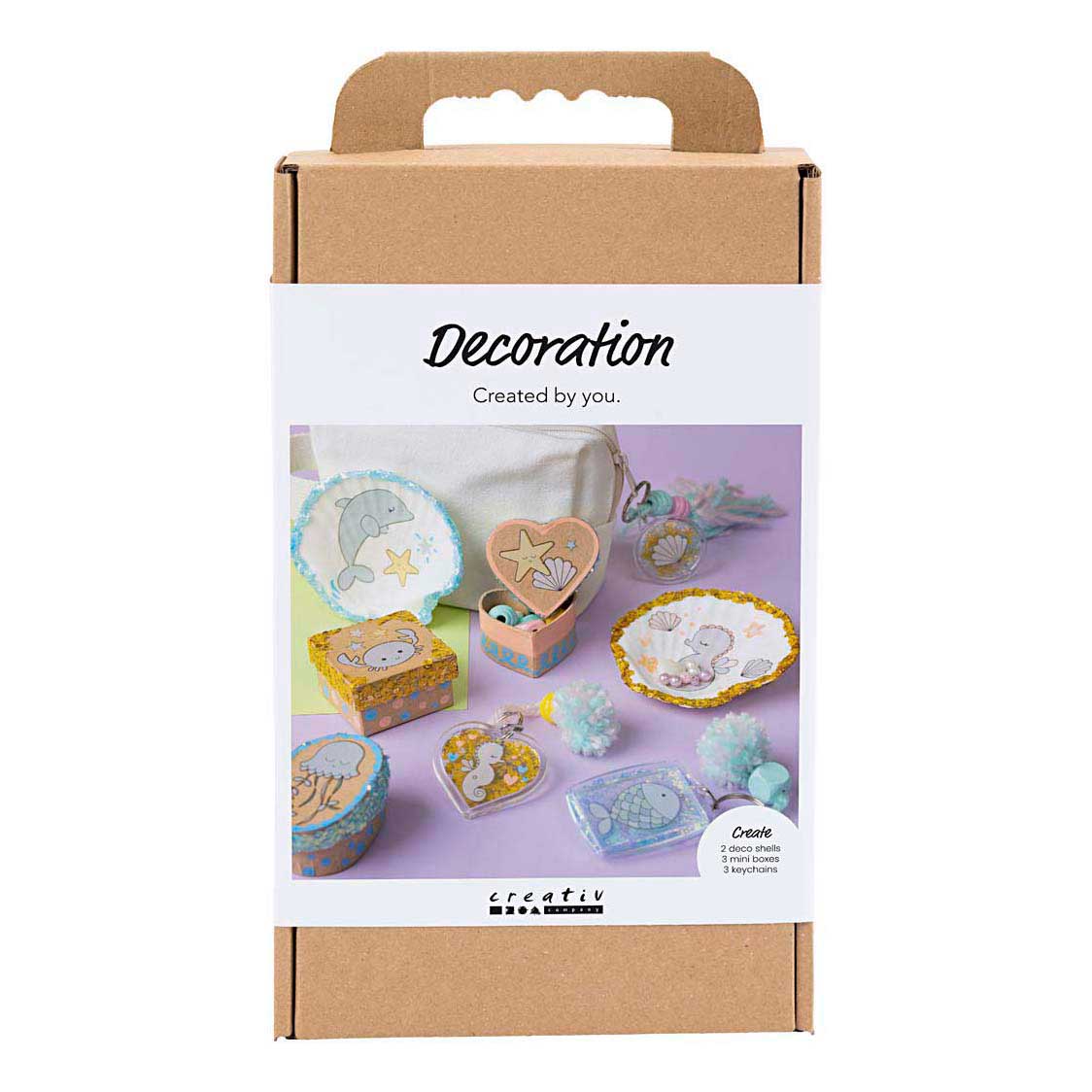 Creativ company mini hobbyset - schelpen en sleutelhangers