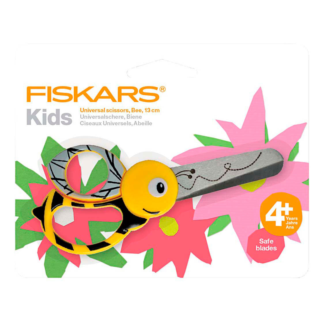 Creativ company fiskars kinderschaar met dierenmotief, bij, l: 13 cm, 1 stuk