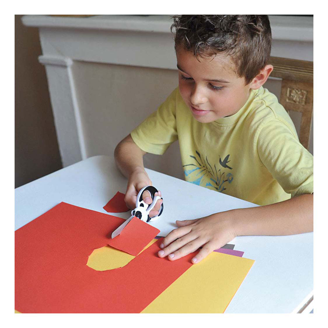 Creativ company fiskars kinderschaar met dierenmotief, panda, l: 13 cm, 1 stuk