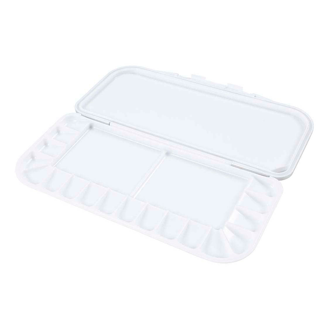 Creativ company https: www.cchobby.nl schilderspalet-met-deksel-afm-27x12-7x2-3-cm-zilver-wit-1-stuk