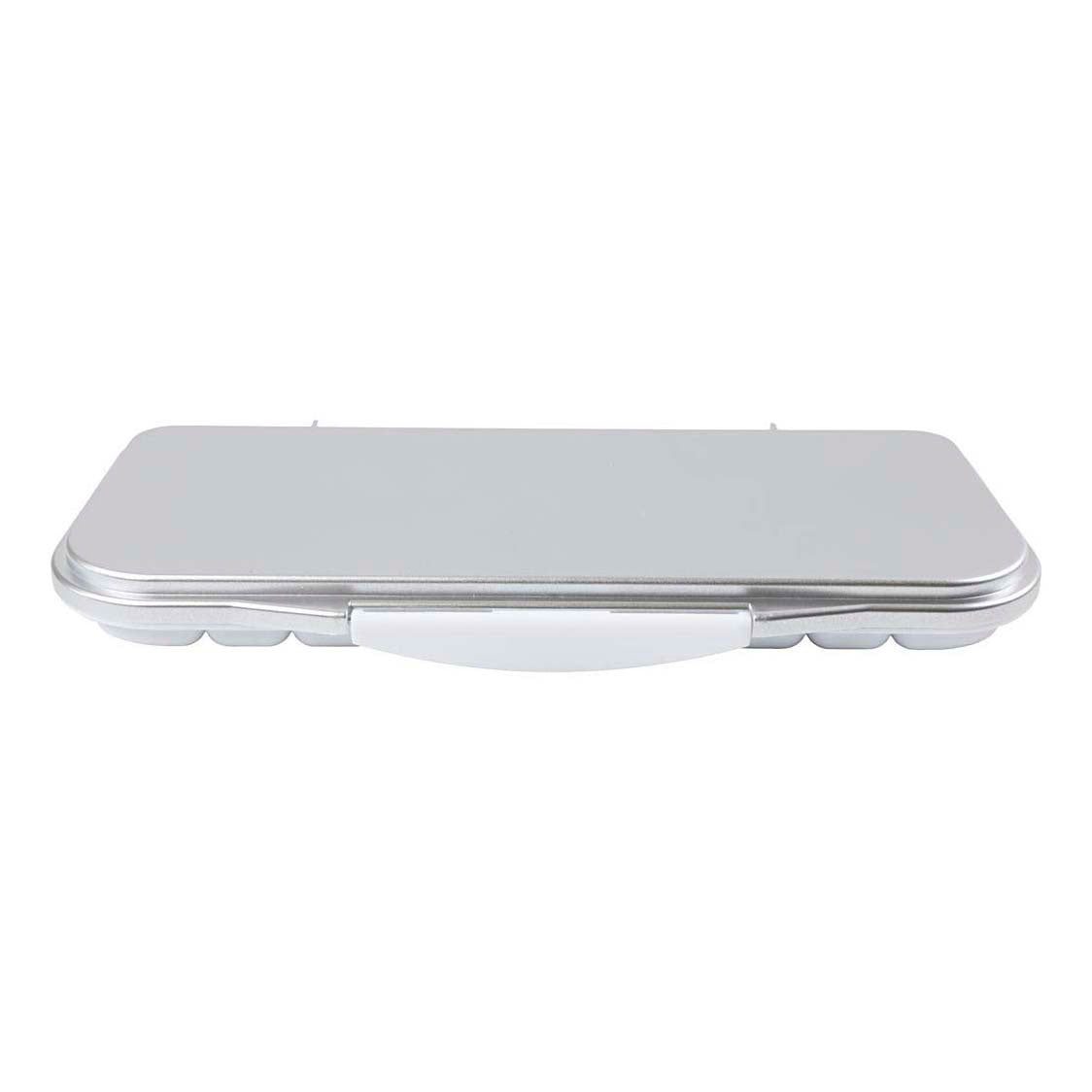 Creativ company https: www.cchobby.nl schilderspalet-met-deksel-afm-27x12-7x2-3-cm-zilver-wit-1-stuk