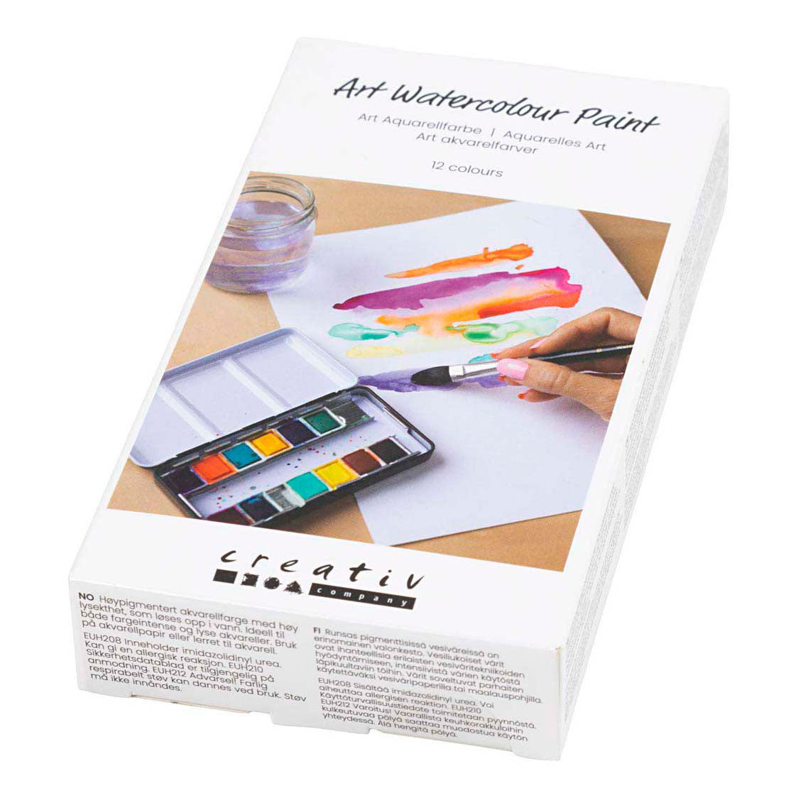 Creativ company https: www.cchobby.nl art-aquarelverf-pan-bloemen-en-landschappen-afm-10x15x20-mm-diverse-kleuren-12-kleur-1-stuk