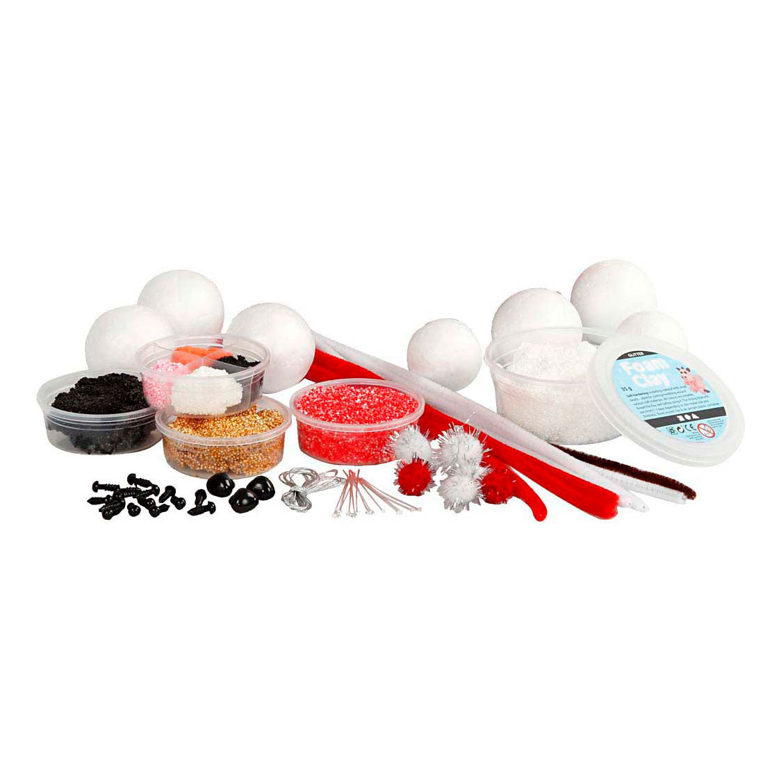 Foam clay hobbyset kersthangers boetseren