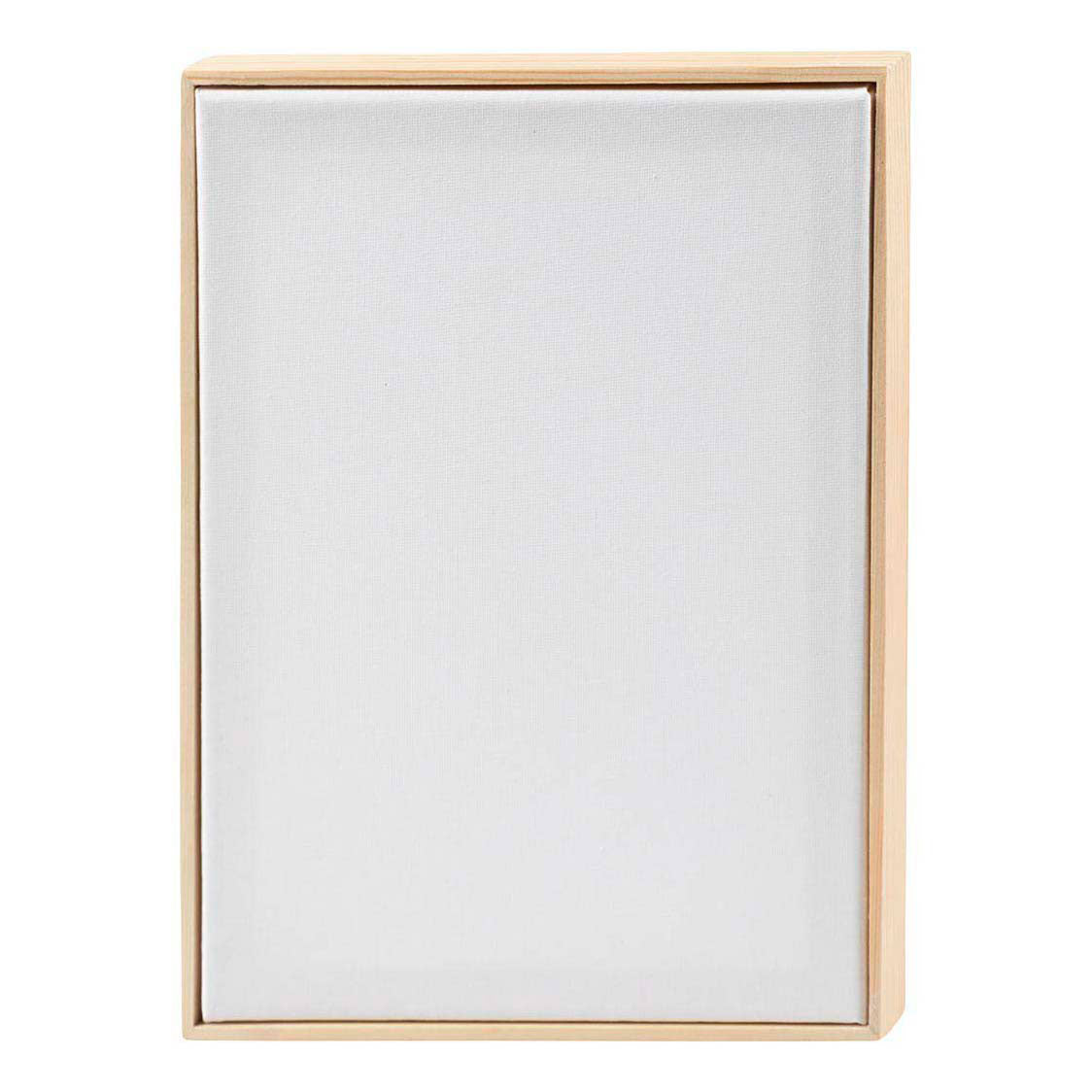 Creativ company gespannen canvas met lijst 280gr. 21x29,7cm - wit