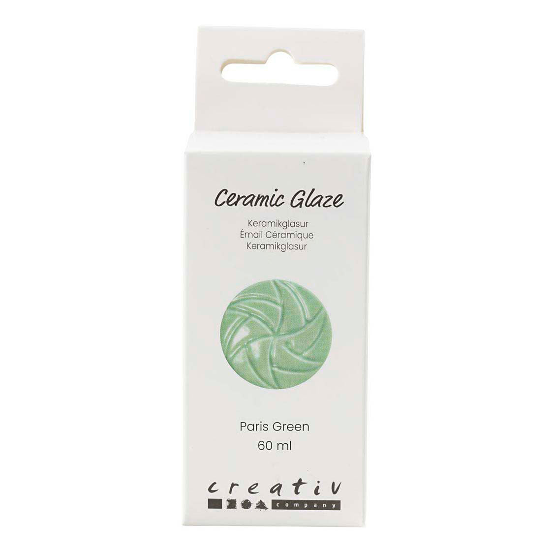 Creativ company keramiek glazuur 984-1101 c dekkend paris green - 60ml