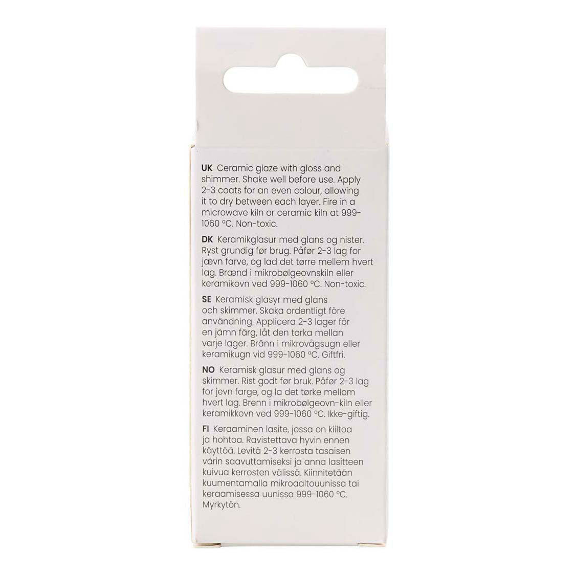 Creativ company gespikkeld keramiek glazuur 999-1060 c dekkend tusk tusk - 60ml