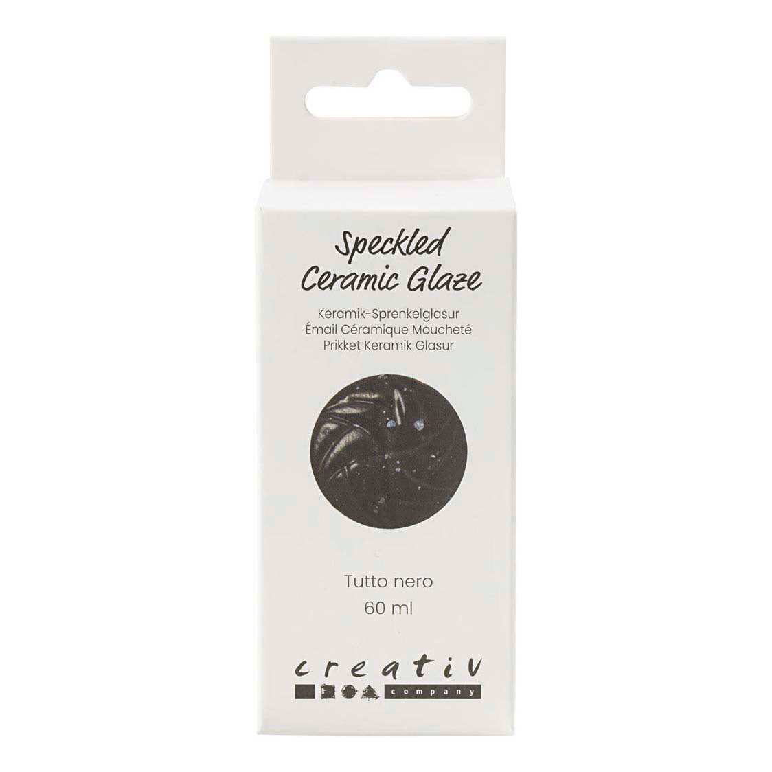 Creativ company https: www.cchobby.nl gespikkeld-keramiekglazuur-999-1060-c-dekkend-tutto-nero-60-ml-1-doosje