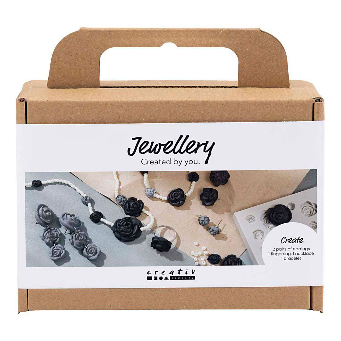 Creativ company https: www.cchobby.nl mini-hobbyset-sieraden-rozen-zwart-zwart-wit-wit-1-doos