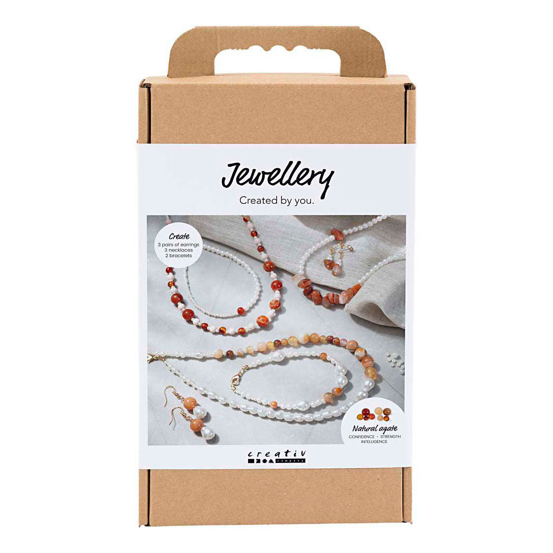 Creativ company https: www.cchobby.nl hobbyset-sieraden-beige-burnt-orange-wit-parelmoer-1-doos