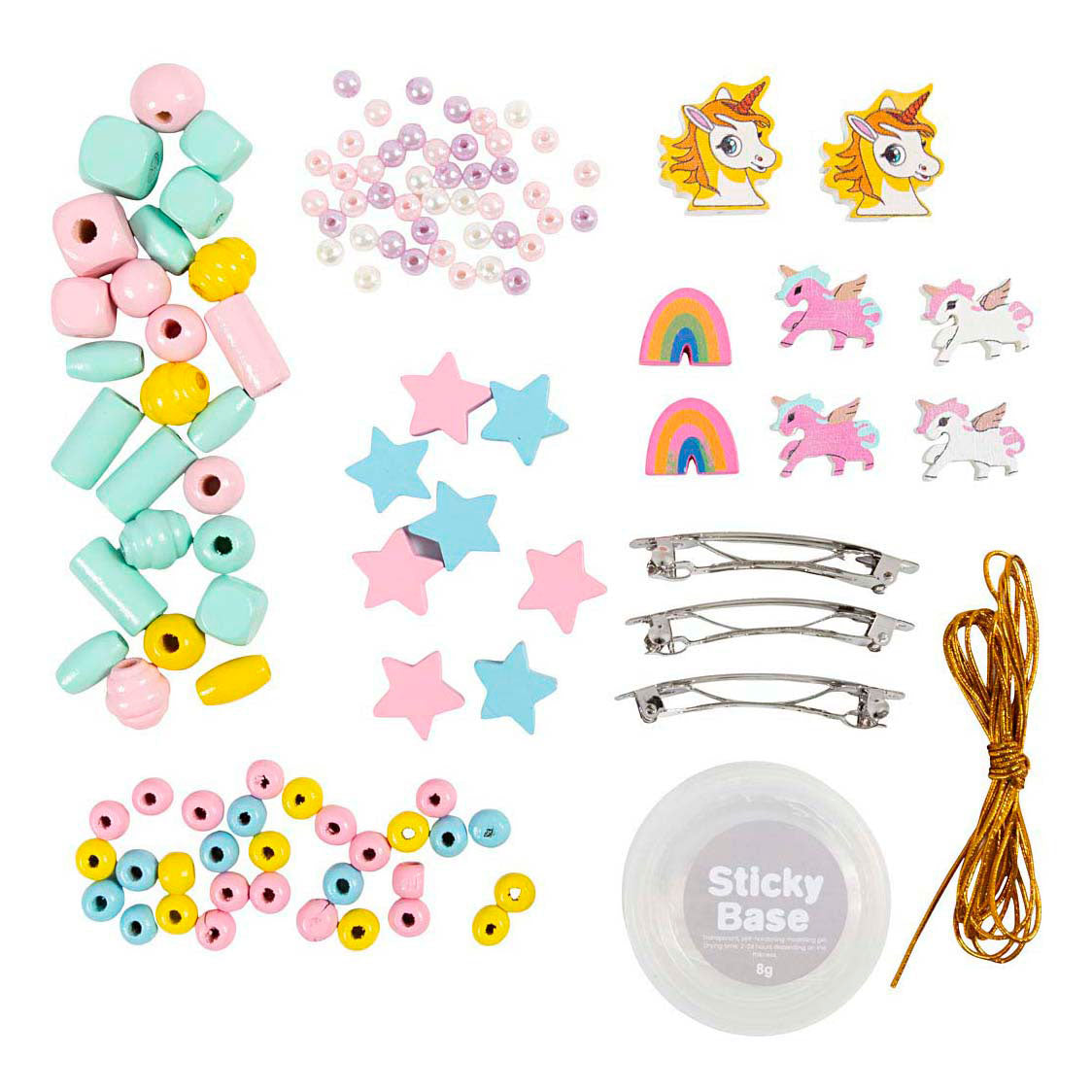 Creativ company https: www.cchobby.nl mini-hobbyset-sieraden-halsketting-armbanden-oorbellen-lichtblauw-lichtrood-geel-1-doos