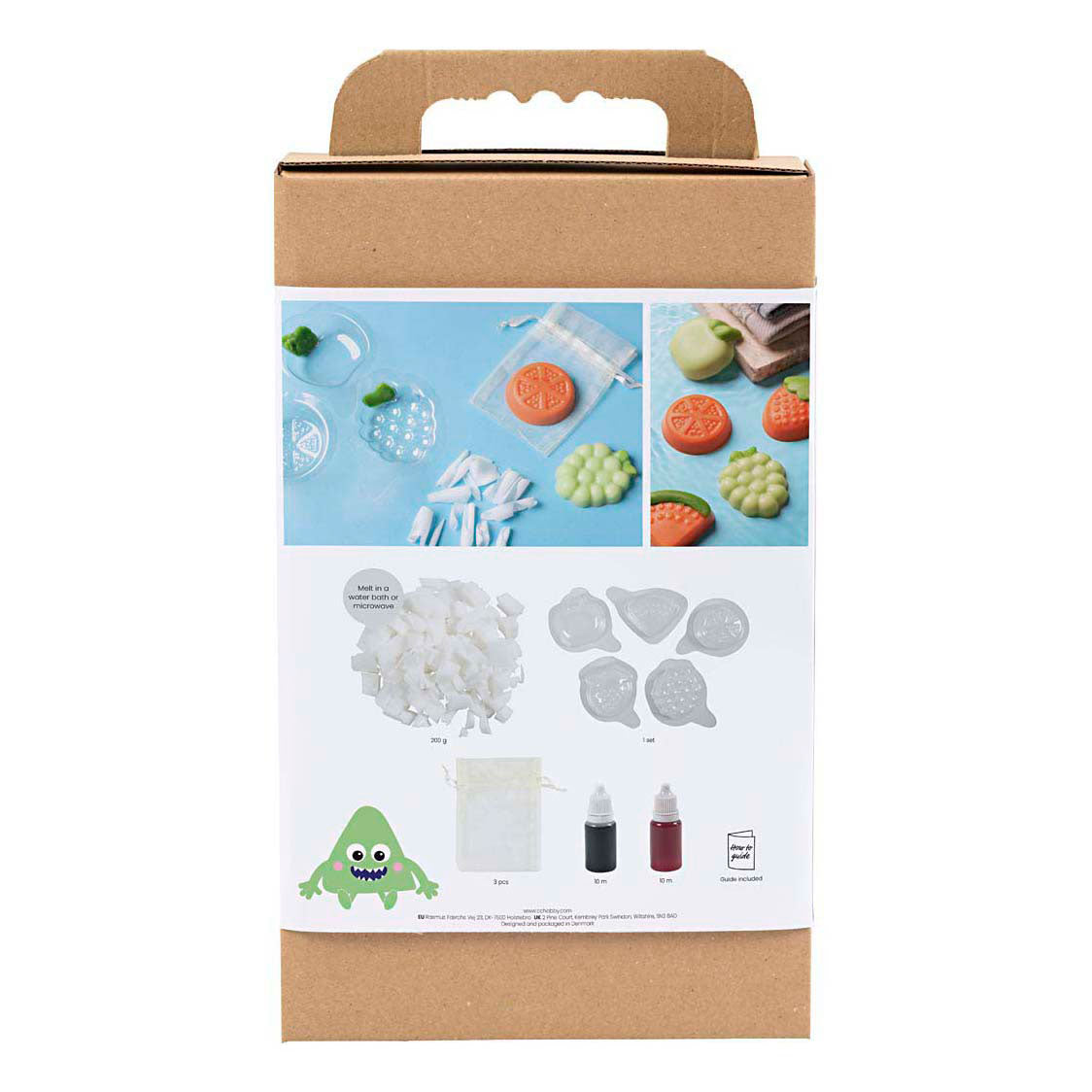 Creativ company hobbyset zeep maken fruit groen en oranje