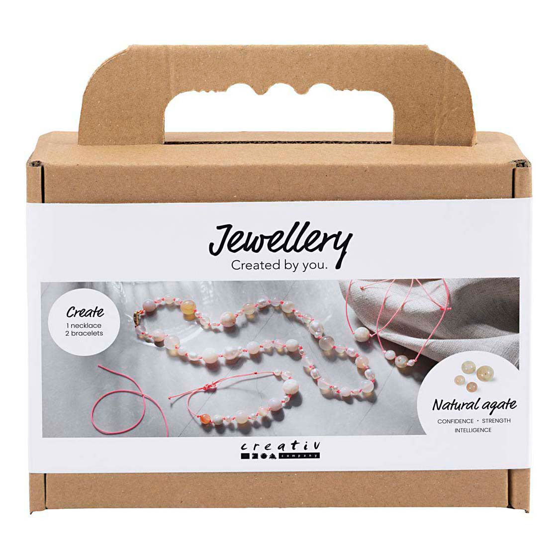 Creativ company mini hobbyset sieraden halskettingen en armband roze