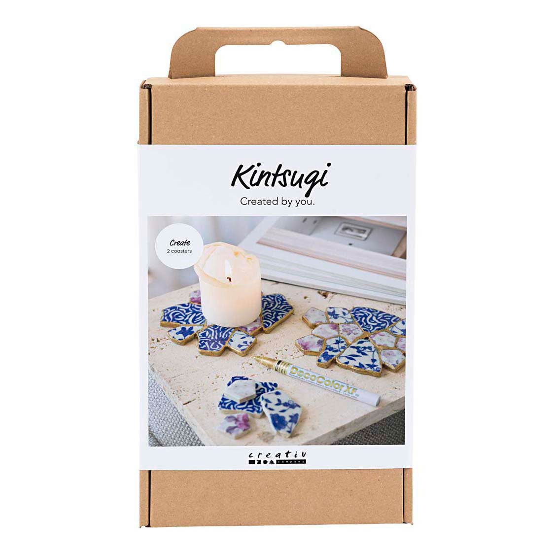 Creativ company https: www.cchobby.nl hobbyset-kintsugi-onderzetter-blauw-goud-lichtrood-wit-1-doos