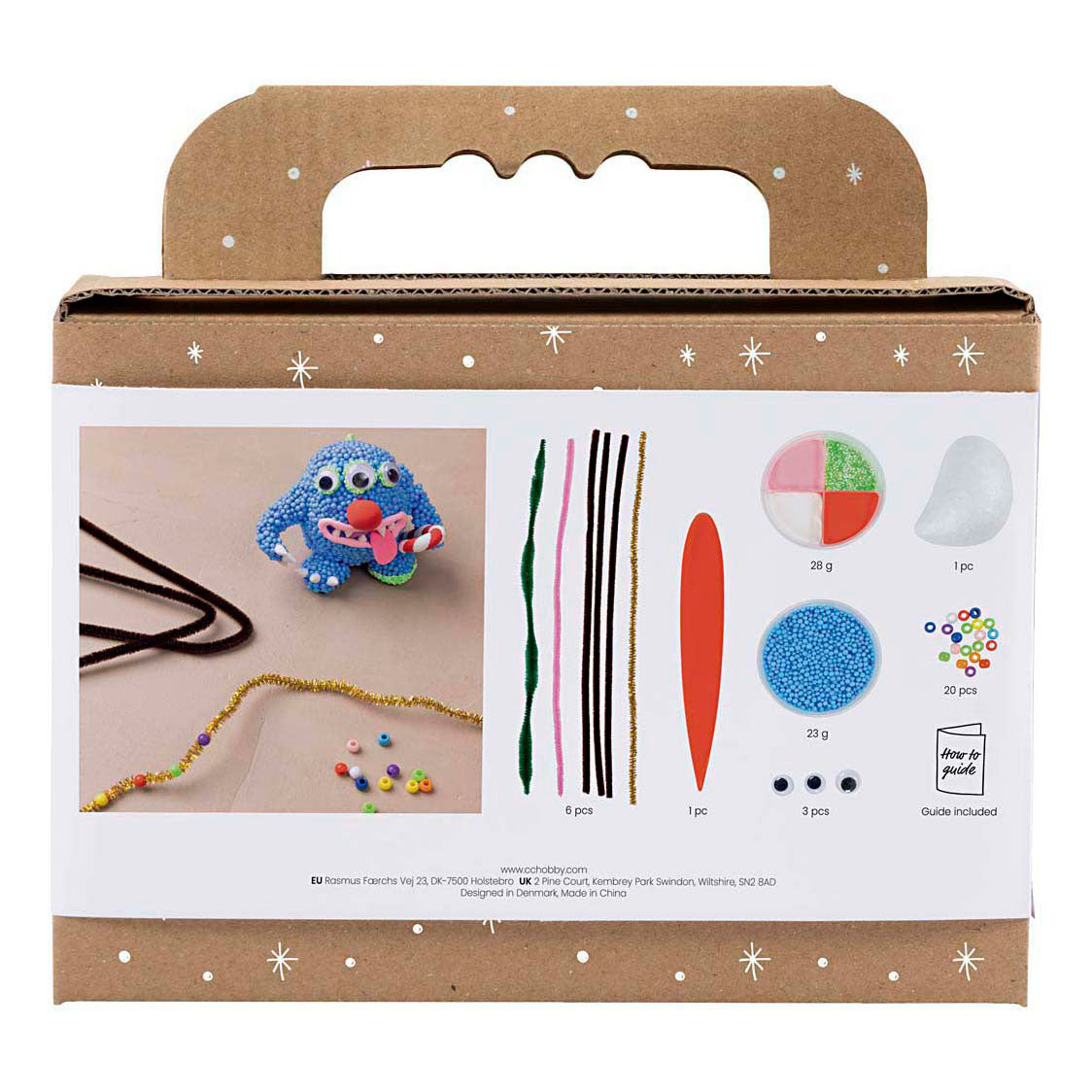 Creativ company mini hobbyset boetseren rendiermonster