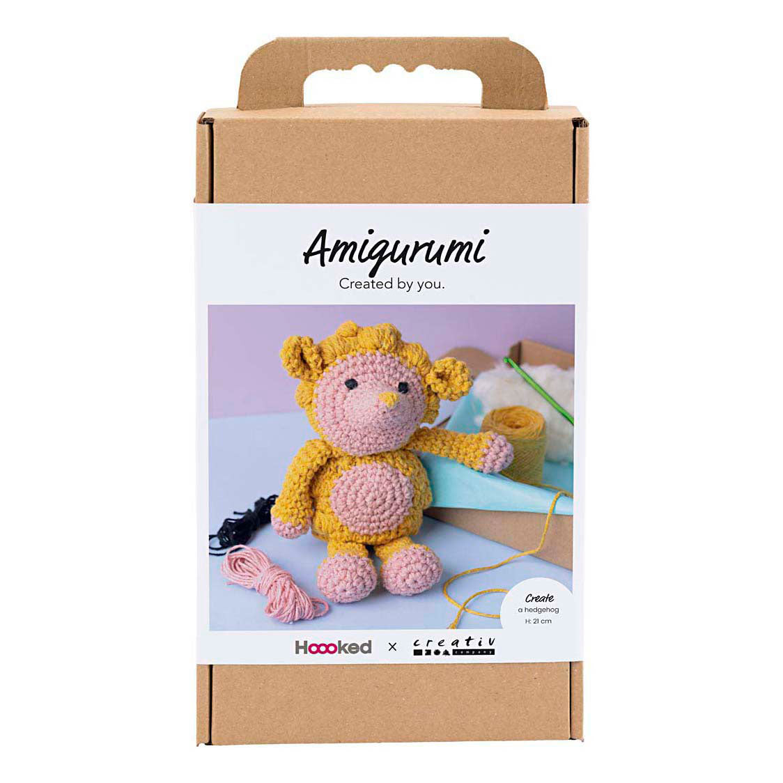 Creativ company https: www.cchobby.nl hobbyset-amigurumi-egel-lichtroze-warm-geel-1-doos