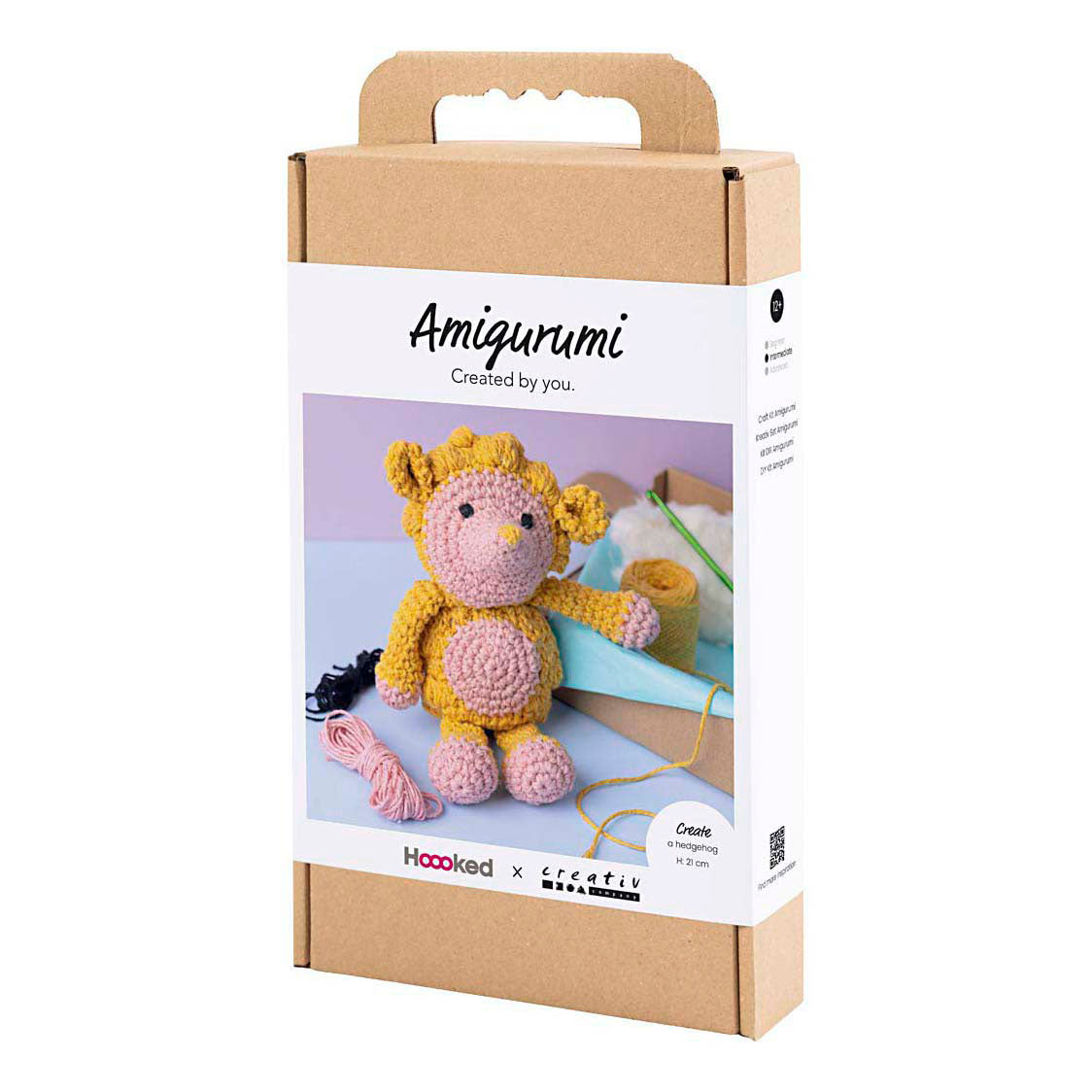 Creativ company https: www.cchobby.nl hobbyset-amigurumi-egel-lichtroze-warm-geel-1-doos