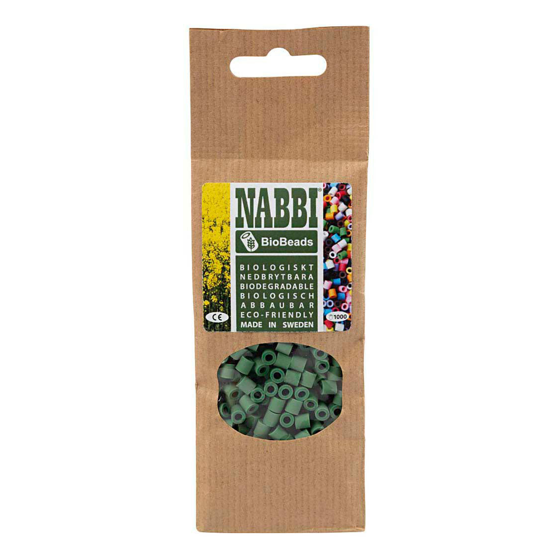 Creativ company https: www.cchobby.nl biobeads-van-nabbi-afm-5x5-mm-gatgrootte-2-5-mm-medium-donkergroen-1000-stuk-1-doos