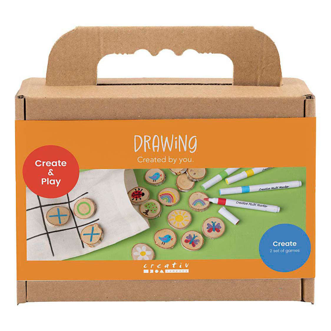 Creativ company https: www.cchobby.nl mini-hobbyset-tekenen-geheugenspel-en-drie-op-een-rij-diverse-kleuren-1-doos