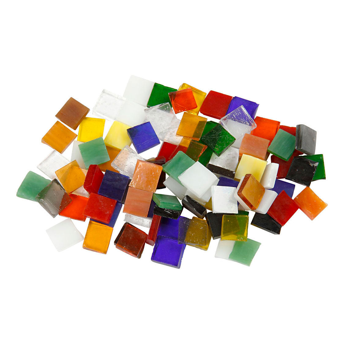 Creativ company glas mozaiek tegels 10x10mm - 700st.