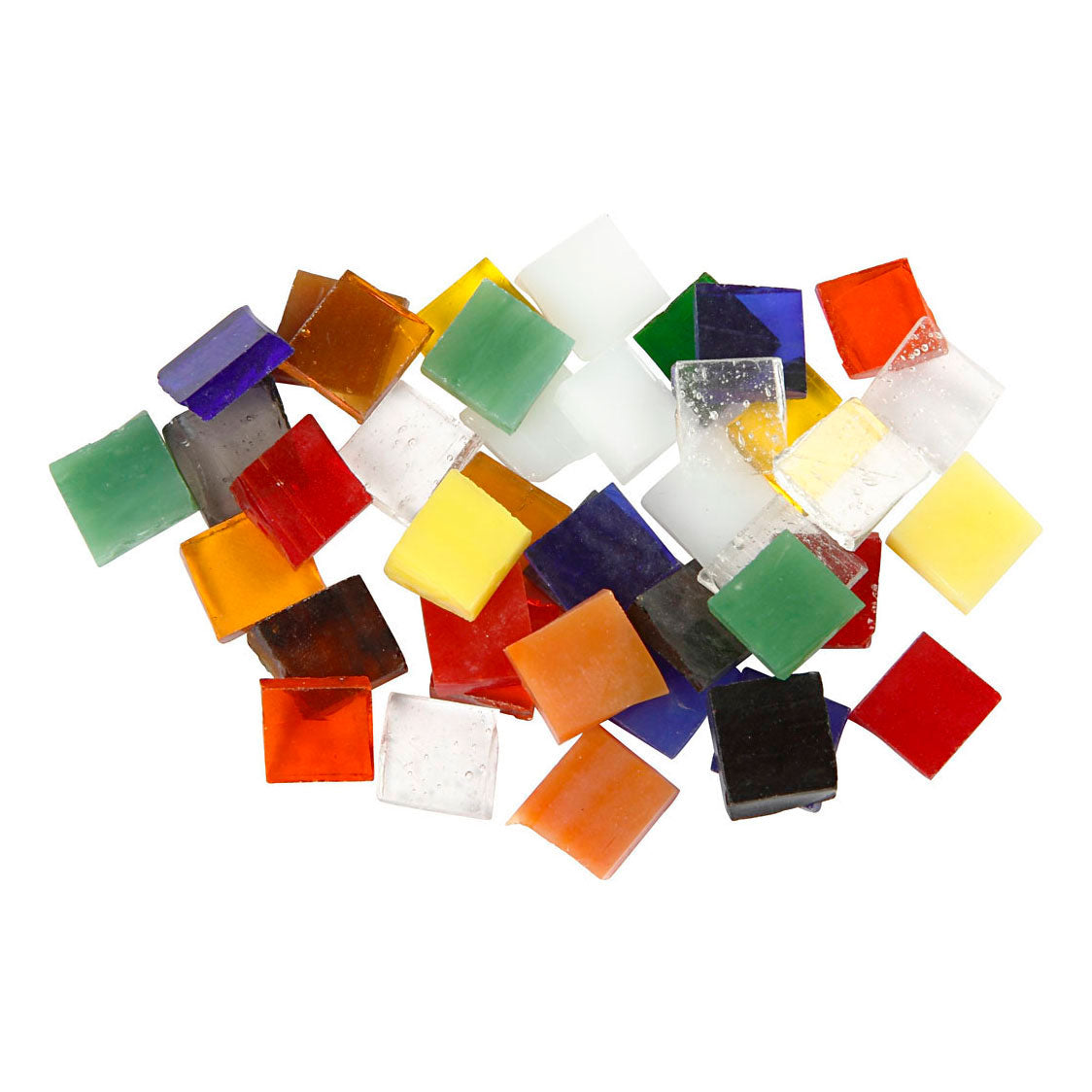 Creativ company glas mozaiek tegels 10x10mm - 700st.