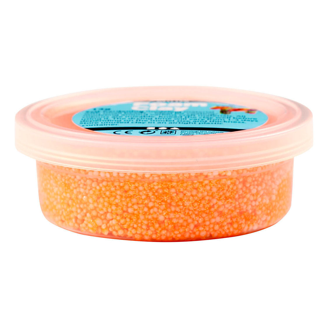 Creativ company foam clay glitter oranje - 35gr.