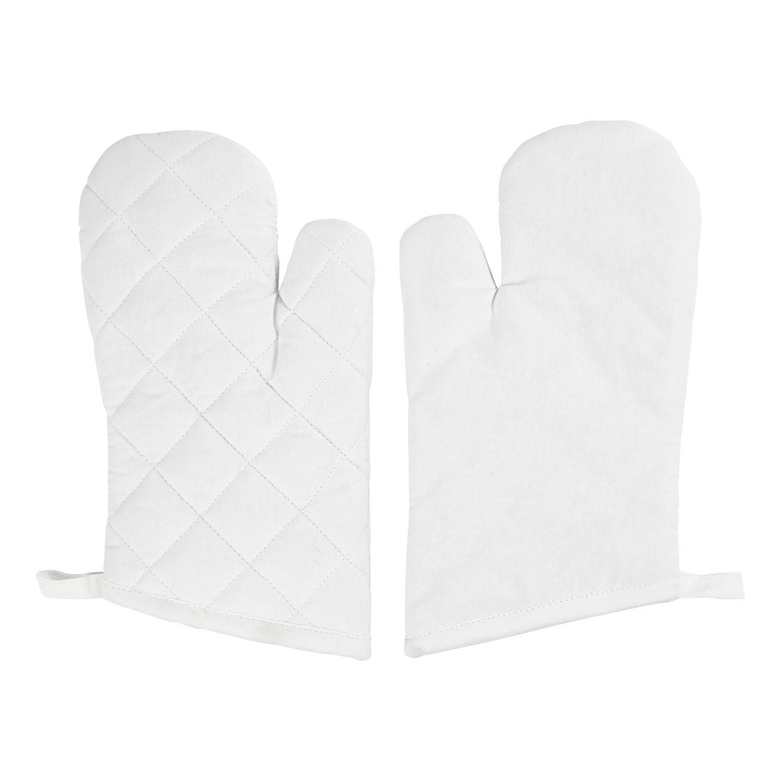 Creativ company ovenhandschoen wit 18x28xm - 2st.