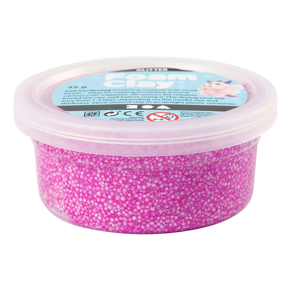 Creativ company https: www.cchobby.nl foam-clayr-glitter-paars-35-gr-1-doosje