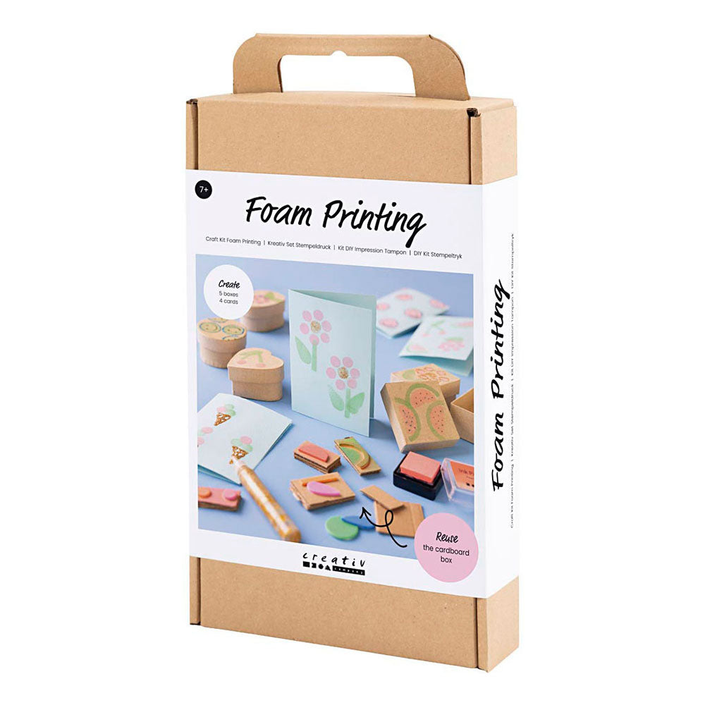 Creativ company hobbyset foam druk versierde dozen en kaarten