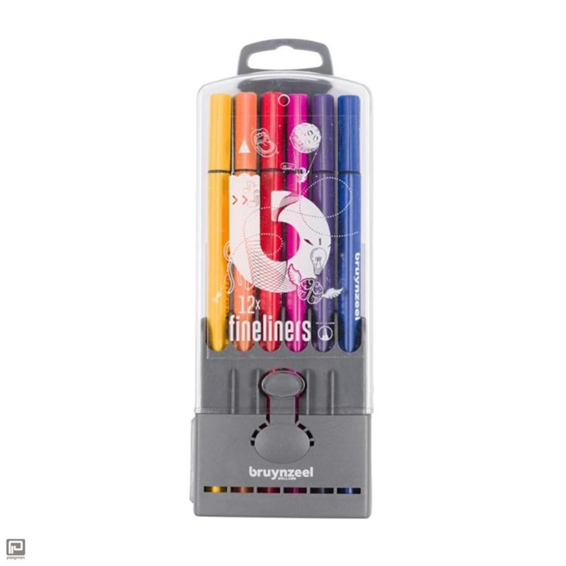 Bruynzeel fineliner etui 12