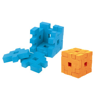 Toi-toys puzzel foam kubus 3d 4 stuks assorti | 6 stuks