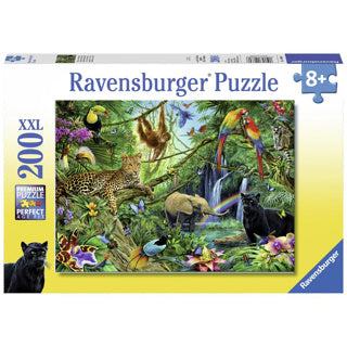 Ravensburger puzzel dieren in de jungle 200 stukjes xxl