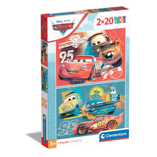 Disney clementoni puzzel 2x20 stukjes cars | 3 stuks