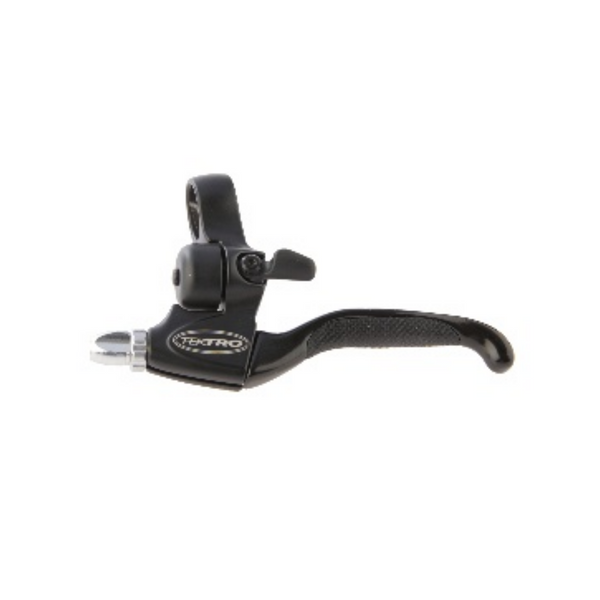 Tektro CL535F-TS Levier de frein V-brake 4 doigts gauche noir noir avec cloche (emballage atelier)