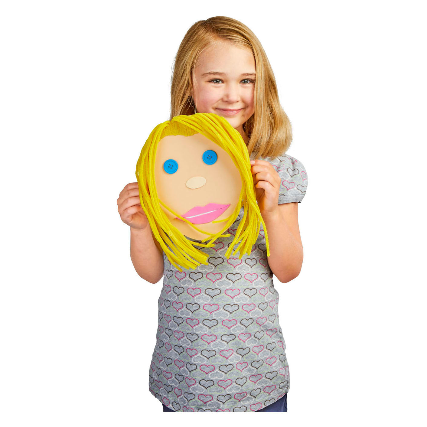 Kleuringen - kleuren zoals ik gezichtsvormen, set van 24 (4 kleuren)