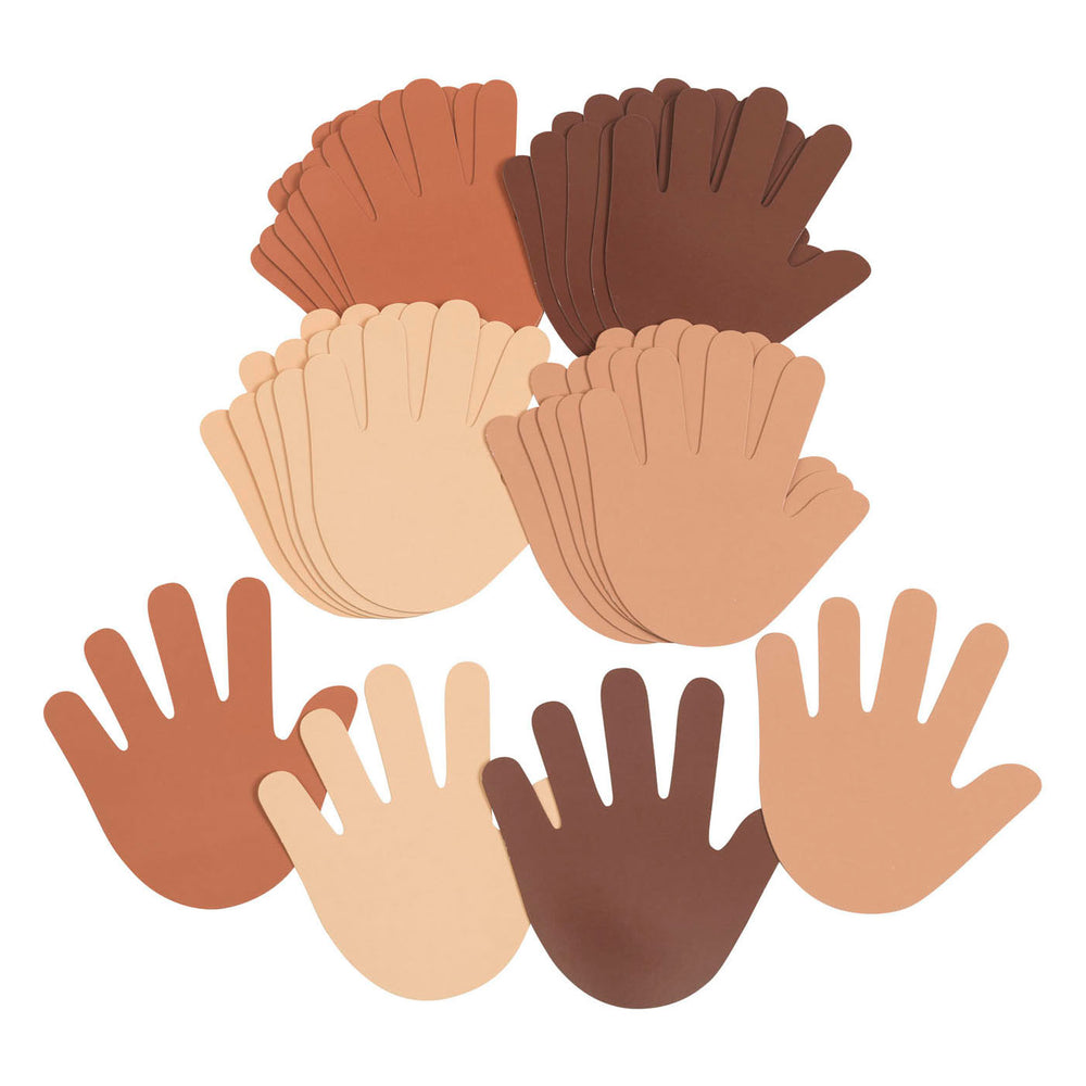 Kleuringen Colors Like Me Handen, Set van 24 (4 Kleuren)